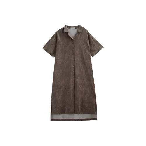 Same Language Ночная сорочка Женская Винтаж Матовый Коричневый