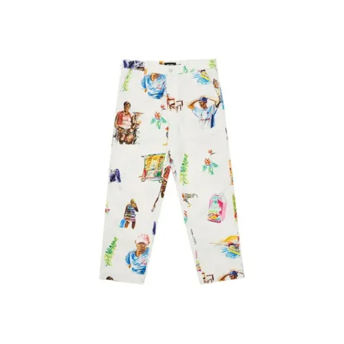 Дворцовый белый унисекс повседневные брюки