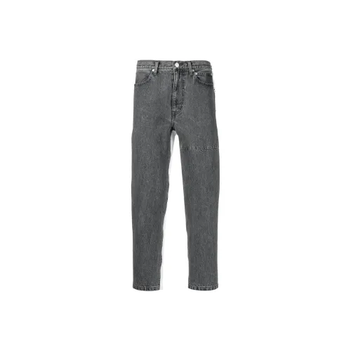 Undercover Серый Белый Мужские Джинсы