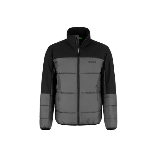 Hugo Boss Темно-серый Мужской пуховик