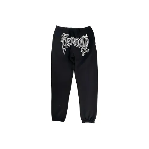Revenge Штаны с манжетами Тренировочные брюки Мужской Черный