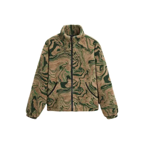 ZARA Новогодний Средний Зеленый Мужской Куртки