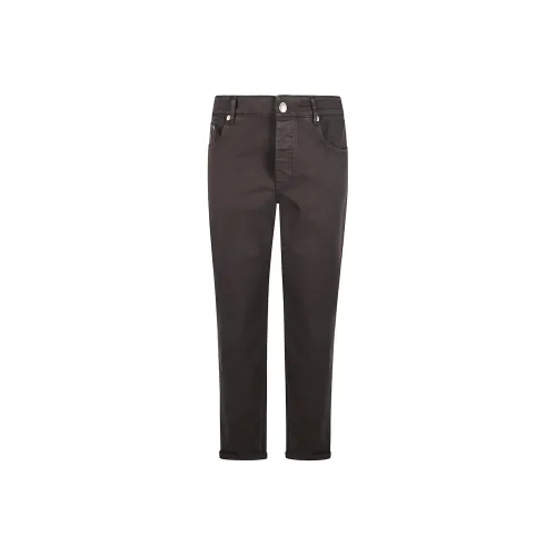 BRUNELLO CUCINELLI Коричневый Мужской Джинсы