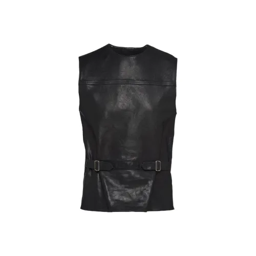 PRADA Мужские черные кожаные куртки