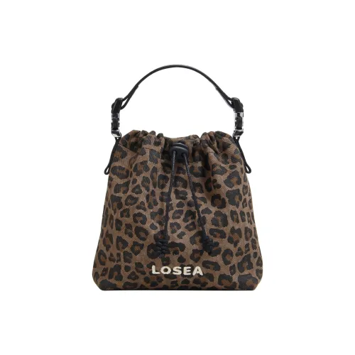 LOSEA Хлопковая ткань Сумка через плечо Маленькая Женская Темный Леопард