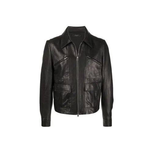 AMIRI Черные Мужские Кожаные Куртки