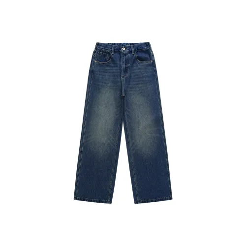 JASONWOOD Cowboy on the Run Винтажные синие унисекс джинсы