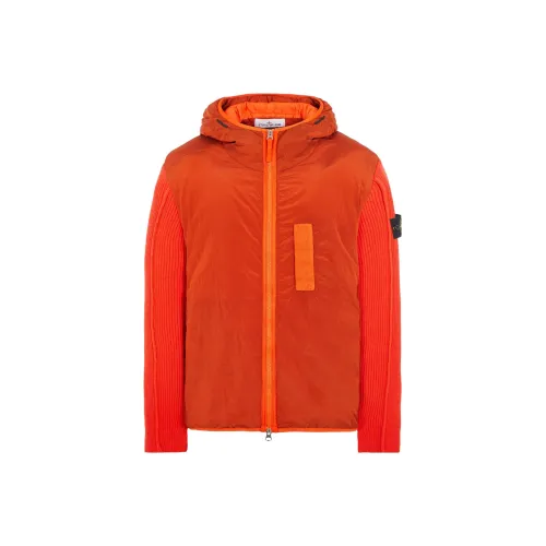 STONE ISLAND Куртки Пальто Мужской Лобстер Красный