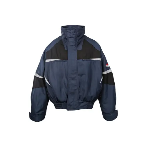 Tre Club Хлопковый пуховик Унисекс Темно-синий