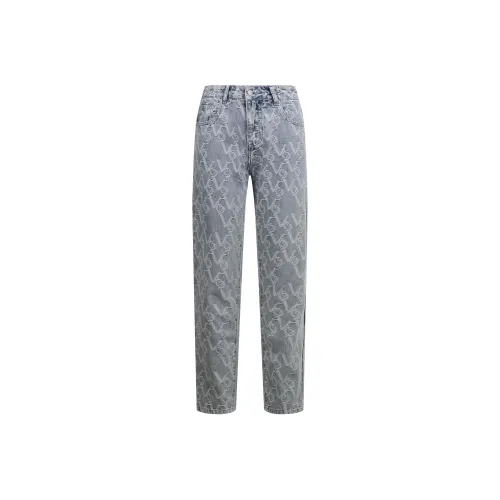 Valeria Obbaco Valeria Obbaco Check Collection Синий Унисекс Джинсы