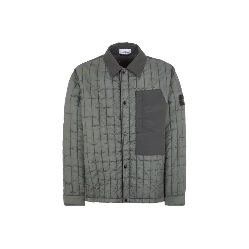 Stone Island SS24 Куртки Пальто Мужской Мшисто-зеленый