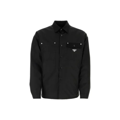 PRADA Мужские черные куртки