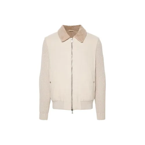 Eleventy FIRSTCLASS Made IN Italy FW24 Куртки и Пальто Мужской Песочно-бежевый