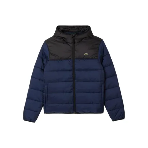 LACOSTE Хлопковый пуховик Мужской Морской синий