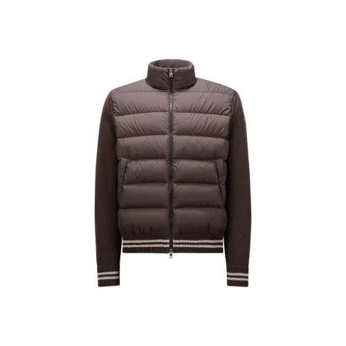 Moncler Кардиган Пуховик Мужской Темно-коричневый
