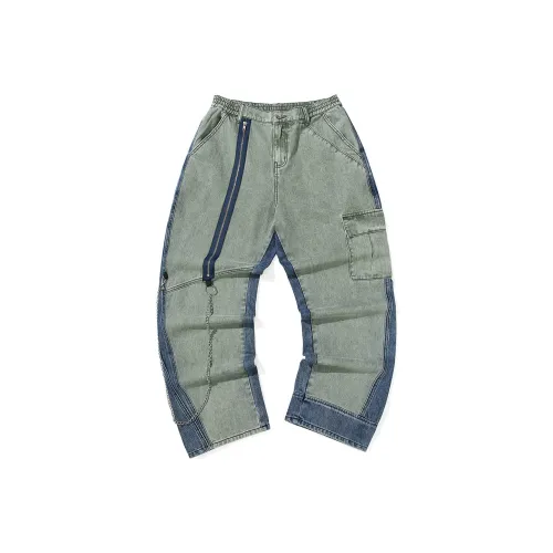 GENANX Армейский зеленый Унисекс Джинсы