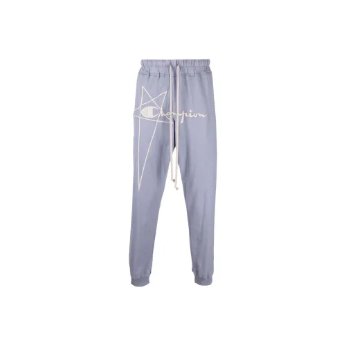 RICK OWENS совместный бренд Темно-фиолетовые Красные Мужские Вязаные Спортивные Штаны