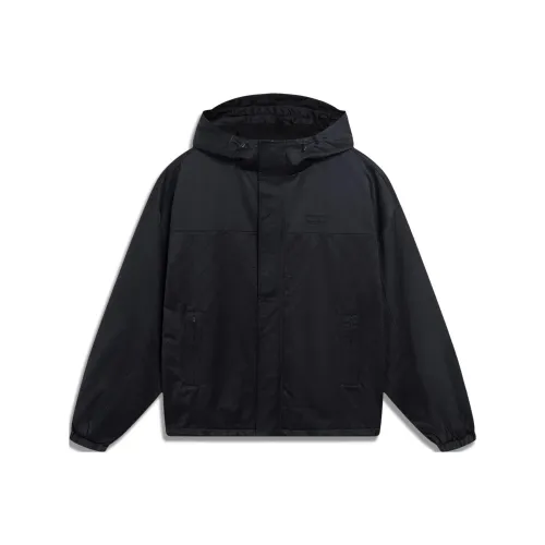 Лайнер Тренчкот Мужской Черный Жаккард С принтом по всей поверхности Черный