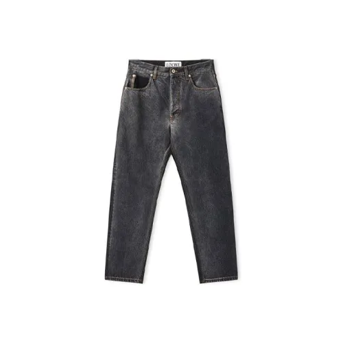 LOEWE Совместное издание Черные Мужские Джинсы