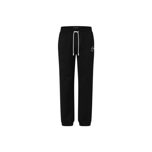 LOUIS VUITTON Вязаные тренировочные брюки мужские черные