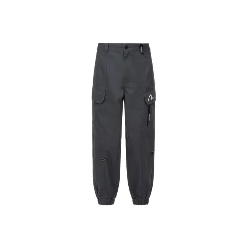 EVISU Темно-серые Мужские Карго Брюки