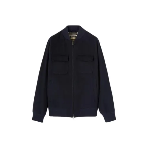 Loro Piana Ardmore Bomber Куртка Куртки Пальто Мужской Морской Синий