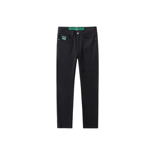 KM Черные Унисекс Джинсы