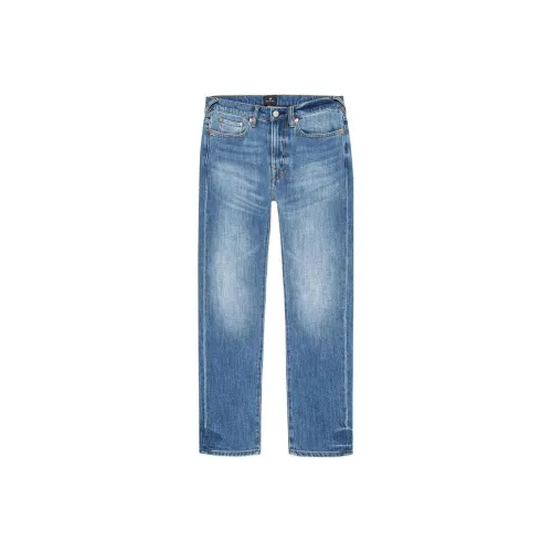 Paul Smith Выстиранные синие мужские джинсы