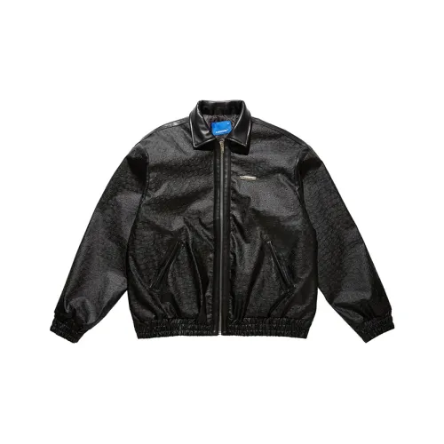 LOOKUN Черный Унисекс Кожаные куртки