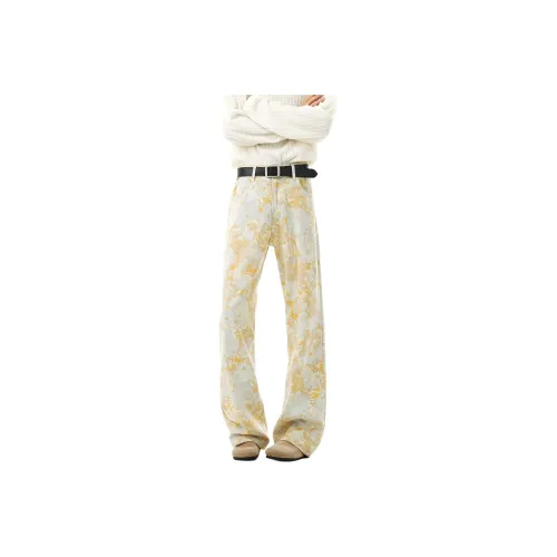 ZYKY Желтый Унисекс Джинсы