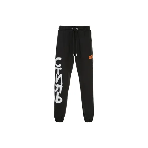 HERON PRESTON Черные Мужские Вязаные Спортивные Штаны