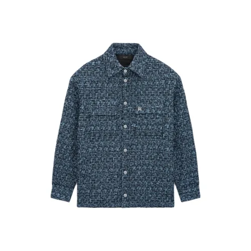 AMIRI Early Spring Collection SS25 Куртки и Пальто Мужской Полуночный Синий