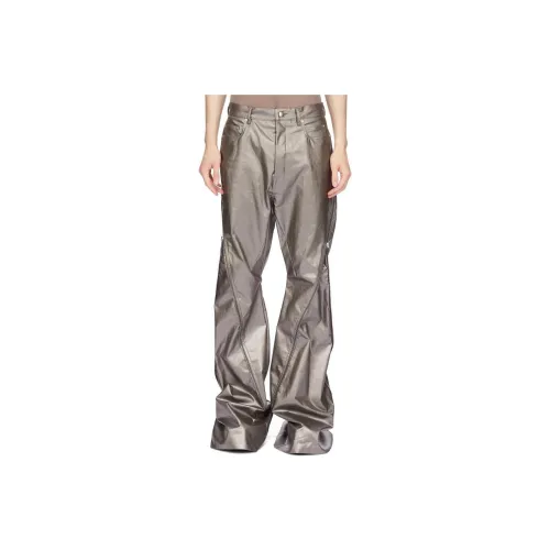 RICK OWENS совместный бренд Металлик Мужские Джинсы