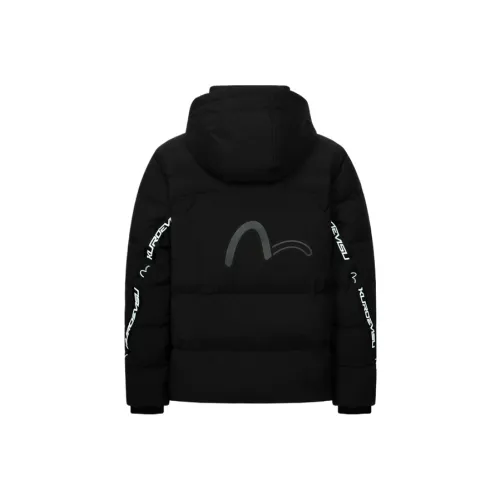 EVISU Черный Мужской Пуховик