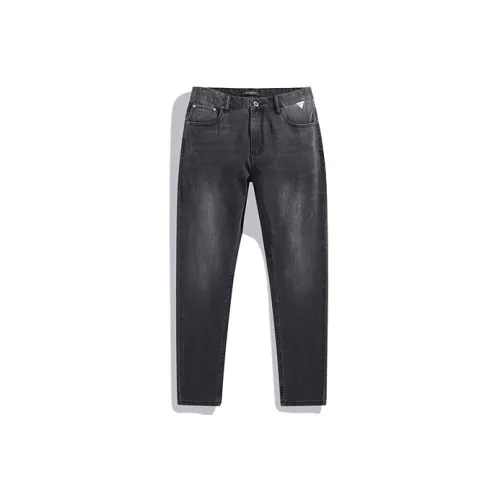 PEACEBIRD MEN Серый 1 Тесное прилегание с манжетой для ног Унисекс Джинсы