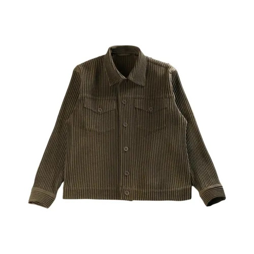 Homme Plissé Issey Miyake Куртки и Пальто Мужской Умбра