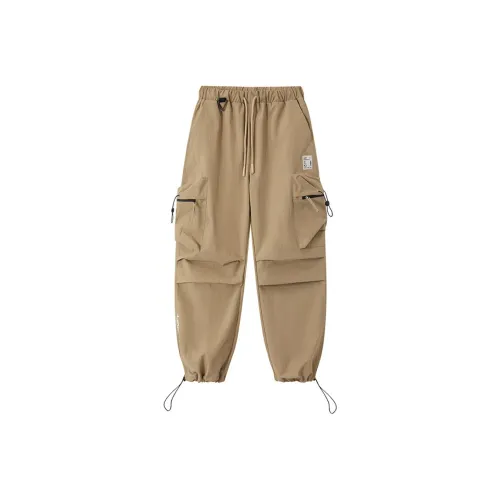 Хаки унисекс брюки карго