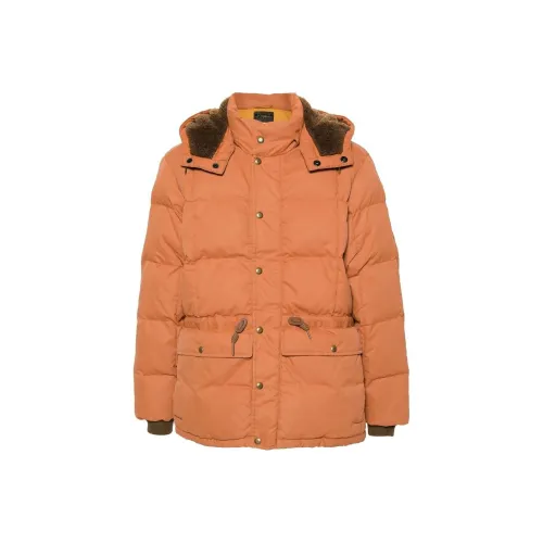 Double RL Хлопковый пуховик Мужской Жареный Оранжевый