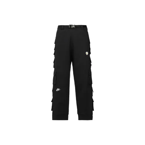 Nike x PEACEMINUSONE SS23 Черные унисекс брюки карго
