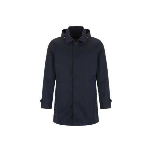 BRAUN BUFFEL Хлопковый пуховик Мужской Темно-синий