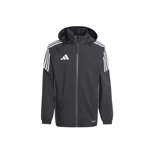 Adidas Tiro 24 Rain Куртка Куртки Пальто Мужской Черный