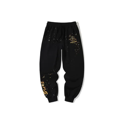LAMLICKA Вязаные спортивные брюки унисекс черные
