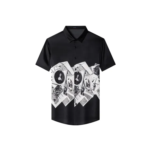 PIERRE CARDIN Рубашка Мужская Черная Белая