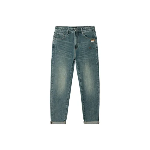 CAISEDI Синий Мужской Джинсы