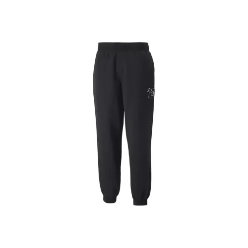 PUMA Черные Унисекс Вязаные Тренировочные Брюки