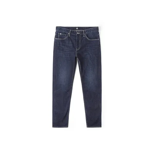 Lee Темно-синий Мужской Джинсы
