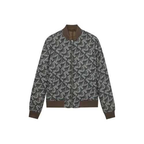 MICHAEL KORS Хлопковый пуховик Мужской Оливково-зеленый