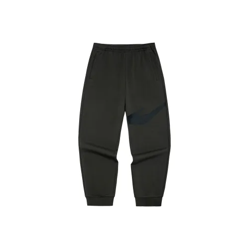 Erke ZONGXUNXILIE Вязаные тренировочные брюки мужские цвет дождевой зеленый
