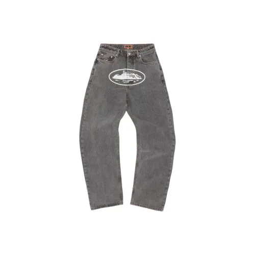 Corteiz Co-Brand SS25 Светло-Серый Мужские Джинсы