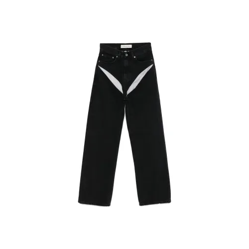 YProject FW24 Джинсы Мужские Черные